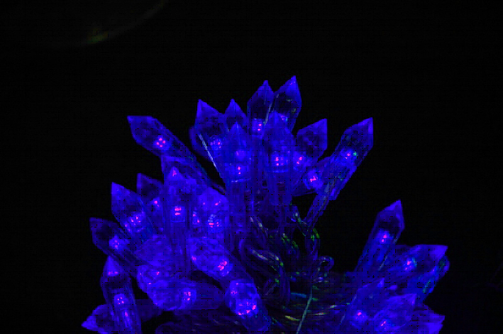 Гирлянда с насадками «Кристалл», 8 м, синий цвет, TM Scorpio
