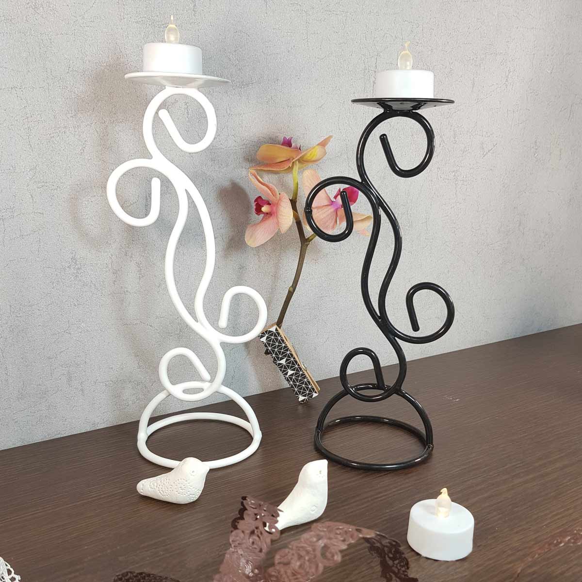 металлический подсвечник