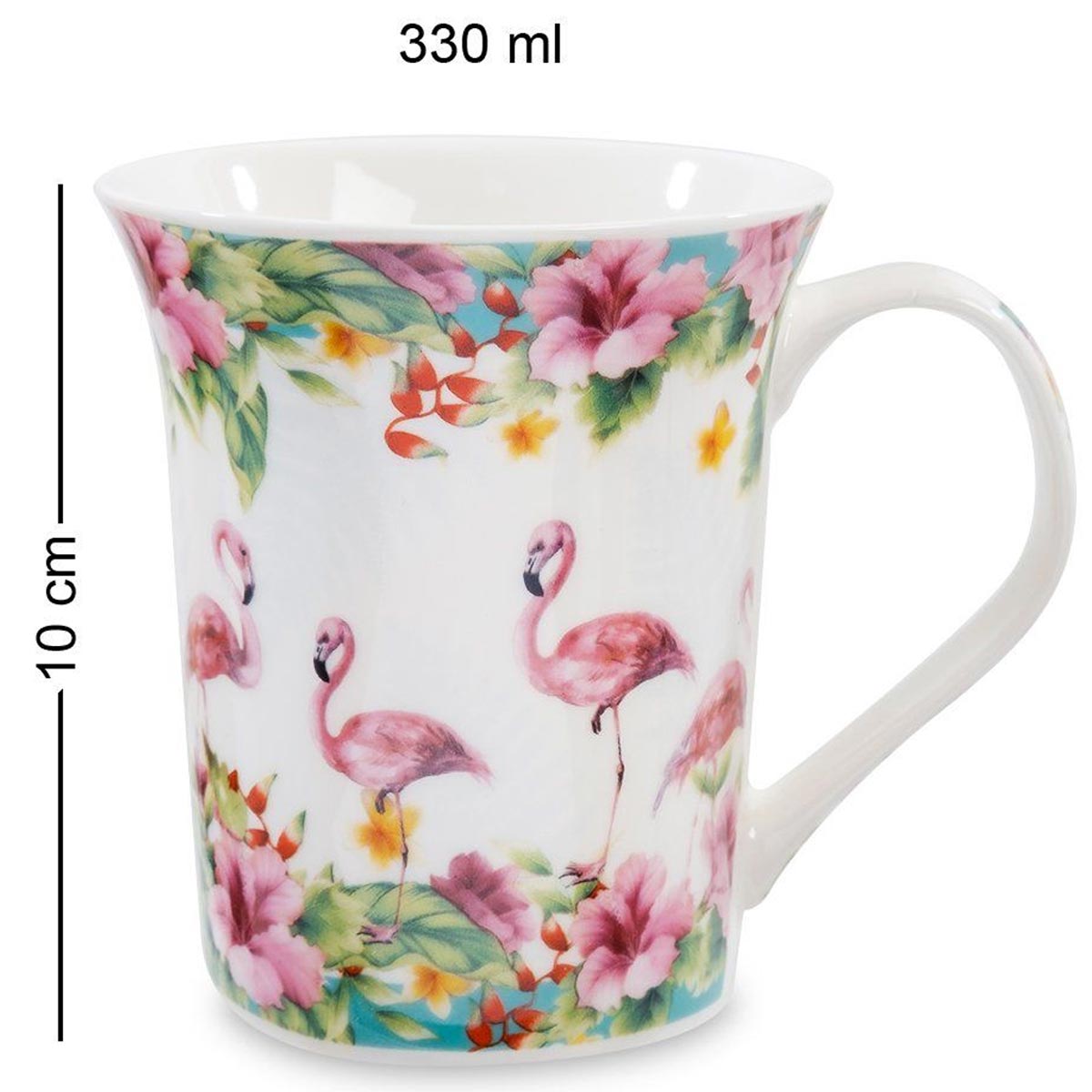 чашка фламинго