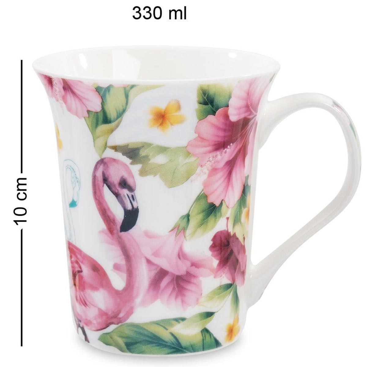чашка фламинго