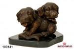 Бронзовая статуэтка «Две собаки»