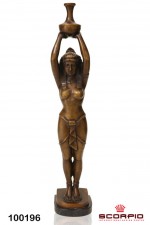 Бронзовая статуэтка «Египтянка с вазой»