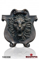 Бронзовый настенный фонтан «Голова льва»