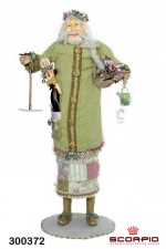 Кукла «Гном-садовник» зеленый