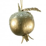 Елочное украшение «Гранат», платиновый