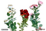 Искусственная ветка розы декоративная (цена за 1 ветку.)