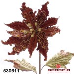 Цветок пуансетии декоративный, 66 см