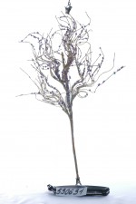 Ветка клюквы, золотистая, 41 см