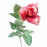 Искусственная Роза, 65 см, малиновая