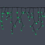 Электрогирлянда ICICLE, зеленая, 8 м