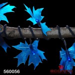 Гирлянда с насадками «Кленовый лист», 18 м, синий цвет
