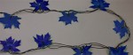 Гирлянда с насадками «Кленовый лист», 5 м, синий цвет