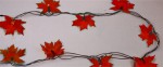 Гирлянда с насадками «Кленовый лист», 5 м, красный цвет