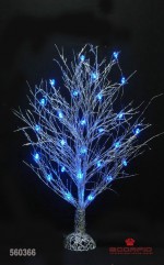 Деревце светодиодное, 100см, цвет: синий