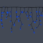 Гирлянда Бахрома (ICICLE), синяя, 2м*0,7м