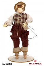 Декоративная кукла «Свинка» с корзинкой, 45 см