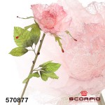 Роза розового цвета (декоративная), 80 см