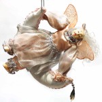 Кукла «Спящая фея на луне», персиковая,  20 см