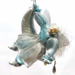 Кукла «Спящая фея на луне», голубая,  20 см