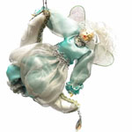Кукла «Спящая фея на луне», светло-голубая,  20 см