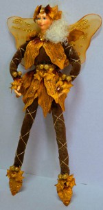 Кукла-Фея, цветочная, 30 см, коричневая