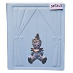 Фотоальбом «Пиноккио»,  «VALENTI & CO», серебряное покрытие 925 пробы, (Италия), 21*25 см, голубой