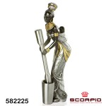 Статуэтка «Африканка с младенцем», серебряное покрытие 925 пробы — LINEA ARGENTI