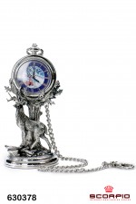 Часы карманные «Олень» с цепочкой, на подставке