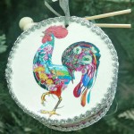 Барабан «Петушок», D 9 см, серебро