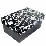 Коробка подарочная прямоугольная черная, 15,5x10,5x7 см