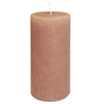 Свеча розово-коричневая, 10 см