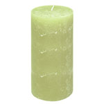 Свеча бледно-зелёная, 15 см