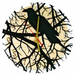 Часы настенные «Ворона»