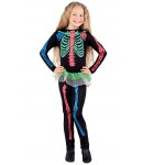 Детский костюм «Неоновый скелет»(7-9 лет)