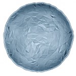 Блюдо скляне DIAMOND синього кольору 33 см