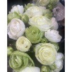Ранункулюс букет, 15см, тканина