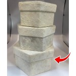 Коробка з дизайнерського картону 12х7 см