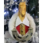 Символ року Кінь розкішний на кулі, в шубі 19 см