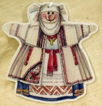Игрушка деревянная украинская «Снежная баба»