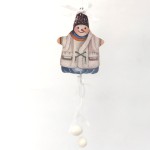 Игрушка подвес «Снеговик в синих шароварах»