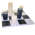 Подставка для свечей «Шахматная доска», 43 x 43 см