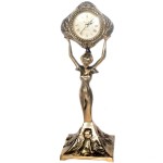 Часы «Дева», бронза, см, авторская работа, 33 см