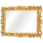 Зеркало настенное «Ампир», кремовое, 48(73)x73(98) см